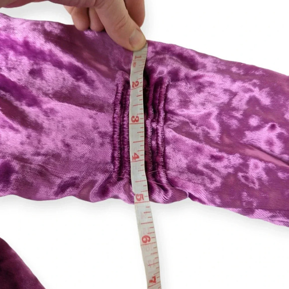 The Attico Velvet Wrap Dress Black Pink Size X-Small Maximalist Modest Midi - Picture 14 of 16